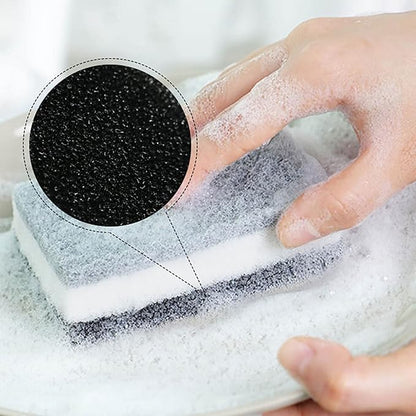 10 Pack Dish Sponges, Nonscratch Cellulose Reusable Dishwashing Sponge,Natural Dual Sided Durable Household Cleaning Sponges for Dishwashing Household Bathroom Cookware Scrubbing Kitchen