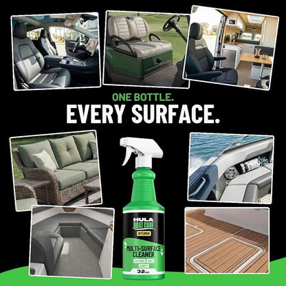 Hula Multi-Surface Cleaner — EVA Foam, Vinyl and Carpet, 32 oz — Boat Deck, Sea Deck and Marine Interior Cleaner, Biodegradable, Made in USA