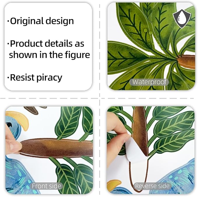 Wall Stickers Decals Kids Peel and Stick Removable for Nursery Kids Bedroom Living Room décor Boys Playroom (Colorful Dinosaurs)