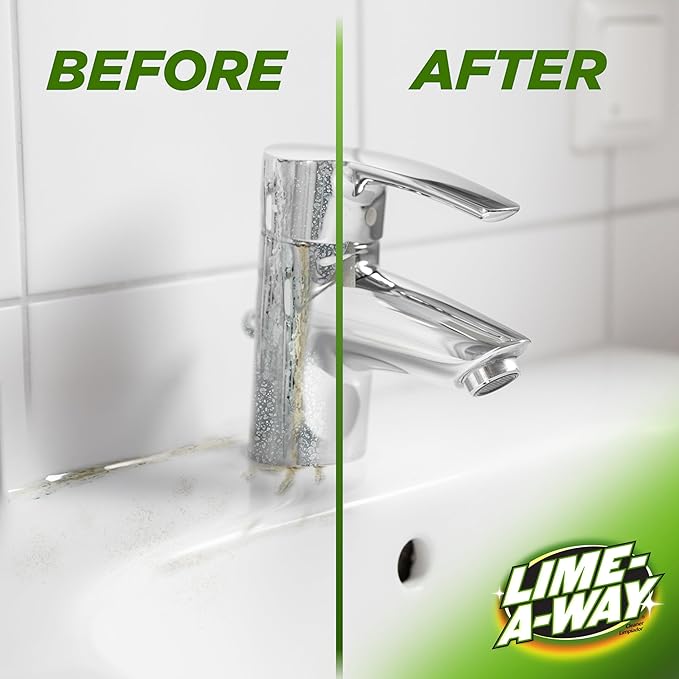 Lime-A-Way Bathroom Cleaner, 32 fl oz Bottle, Removes Lime Calcium Rust