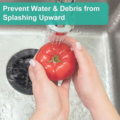 3PCS 3-1/8" Garbage Disposal Splash Guard, Quiet Garbage Guard Disposal Drain Cover Garbage Disposals Rubber Drain Plugs Sink Splash Guard Replacement (Style B)