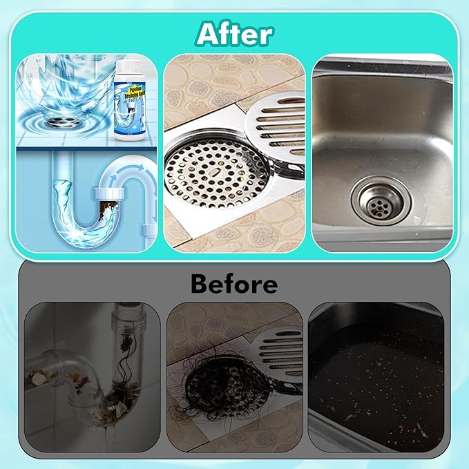 Wild Tornado Drain Clog Remover,Powerful Pipeline Dredging Agent,Unclog Sink Drain Cleaner, for Kitchen Bathroom Sinks Tubs Pipe