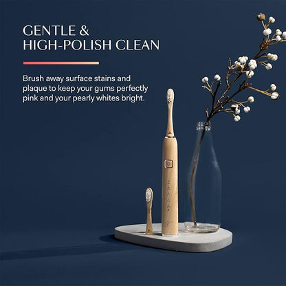 Better & Better Bamboo Sonic Toothbrush Replacement Heads | Replaceable Bamboo Sonic Brush Heads w/Soft, Plant-Based Bristles for High-Polish, Gentle Clean | Whitens Surface Stains & Removes Plaque
