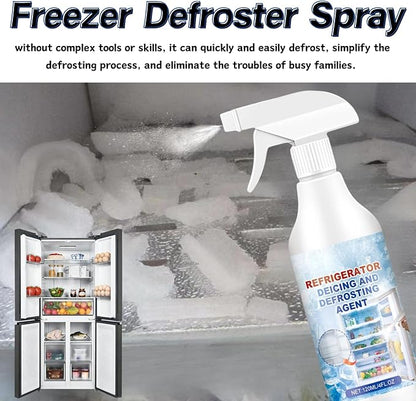 2PCS Freezer Defroster Spray,Defrosting Spray For Fridge Freezer,High Effective Refrigerator Defrosting Agent, Easy To Use, Fast Removal Of Ice, Can Be Used For Freezers, Refrigerators,Glass.