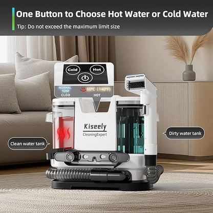 Portable Carpet and Upholstery Deep Cleaner, Instant Heating Rugs Cleaner, Powerful Suction&Deep Cleaning Cleaner Machine for Carpet, Couch, Car, Pets (ZM3)