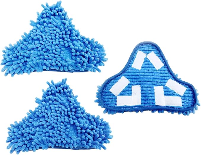 Pack of 3 H2O Steam Mop X5 Pads Washable Reusable Microfiber Cleaning Steamer Replacement Pads for H20 Steam Mop Cleaner
