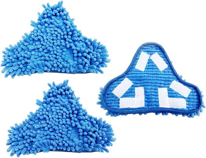 Pack of 3 H2O Steam Mop X5 Pads Washable Reusable Microfiber Cleaning Steamer Replacement Pads for H20 Steam Mop Cleaner