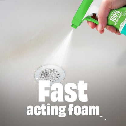 Scrubbing Bubbles Easy Clean Foaming Bleach-Free Bathroom All Purpose Cleaner, Fast-Acting Foam Cleans Limescale, Dirt and Grime on Showers, Sinks, Toilets, Tiles, Counters, & More, 32oz Spray, 2 Pack