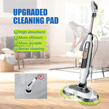 Microfiber Chenilles Pads for Shark Steamer S7001 s7020 s7000amz s7000 s7001tgt s7201 s8201 S7005 s8001 Series Rotating Steam Scrubber,Scrub Sanitize at The Same,Round Scrubbing Mop Replacement Pad