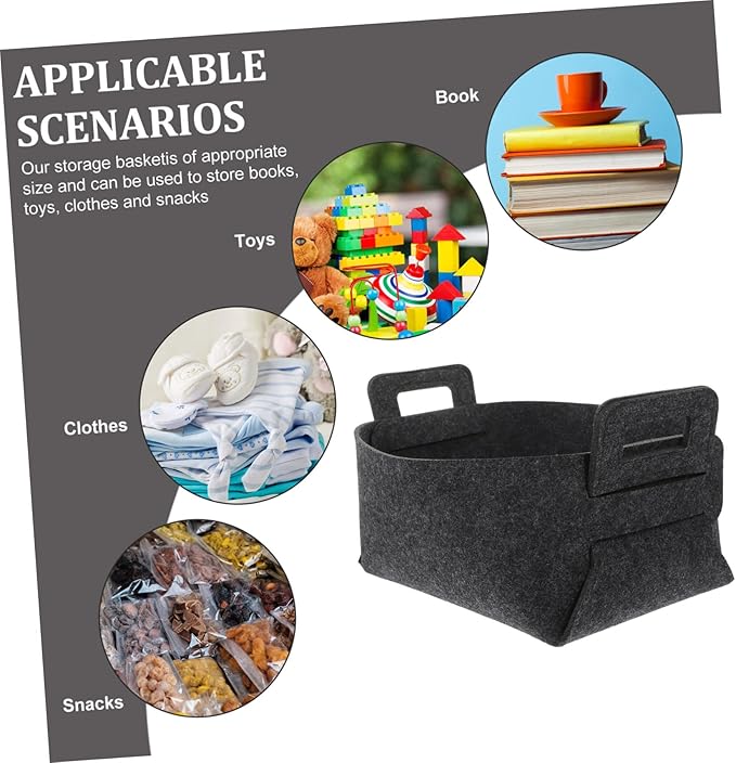 Ciieeo Foldable Capacity Laundry Hamper Basket Felt Clothes Storage Bin for Bedroom Dorm and Blanket Organizer Lightweight Collapsible Laundry Basket for Home Use