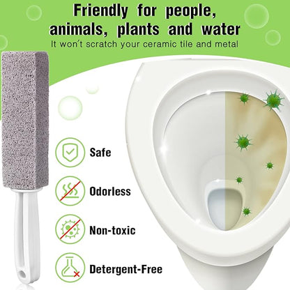 Vesici Pumice Cleaning Stone with Extra Long Handle Pumice Stone Toilet Bowl Cleaner for Toilet, Bathtubs, Sinks, Swimming Pools, Grills, Kitchen, Household Cleaning(20 Pieces)