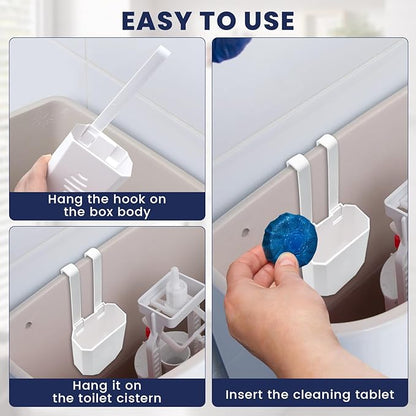 Toilet Tank Cleaning Tablet Holder, Toilet Tank Bleach Tablet Bracket, Toilet Tank Cleaner Caddy