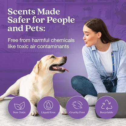 Enviroscent Non-Toxic Air Freshener Paper Refills - Compatible with Enviroscent Plug Hub® Warmer Kit - Home Fragrance Lasts Up to 90 Days - Lavender Tea & Honey Scent (Pack of 2)