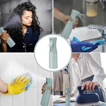 Spray Bottle for Hair (10.15OZ /300ML) Continuous Ultra Fine Mist Sprayer for Hair, Salons, Barber, Plants, Skin Care, 1 Plack Blue
