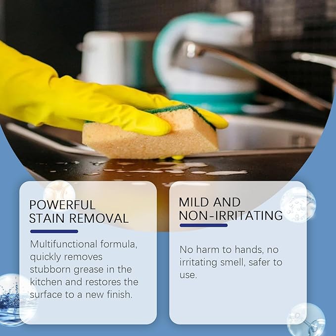 New Multi-Purpose Handheld Degreaser, All Purpose Cleaner Spray, Foam Cleaner for Kitchen, Grime Remover Spray for Home, for Ovens Stoves and Stainless Steel Appliances (4)