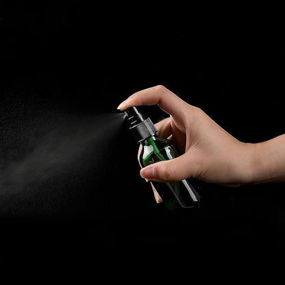 NOOEEISS Green Glass Small Spray Bottle 2 oz 48 Packs,Fine Mist Sprayer Small Clear Bottles,Refillable Containers mini spray bottles for Cleaning Solutions and Skin Care (Green 48pcs)