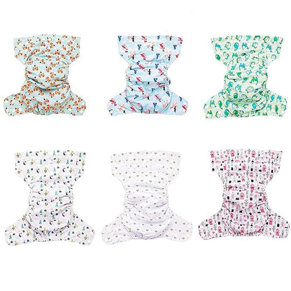 Simple Being Reusable Cloth Diapers, Double Gusset, One Size Adjustable, Washable Soft Absorbent, Waterproof Cover, Eco-Friendly Unisex Baby Girl Boy, six 4-Layers Microfiber Inserts (Knights Dragons)