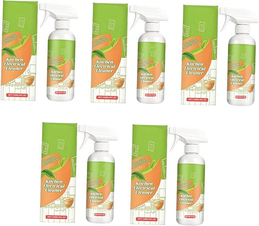 Electrolyzed Ion Kitchen Cleaner Spray,fly Cleanse Spray, Natural Enzyme Formula Multi-Purpose Cleaner for Oven, Stove, Range Hood & All Household Appliances, Easy Cleaning Solution (5pc)