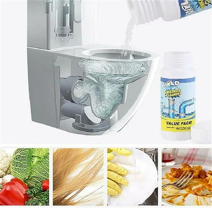 Sink and Drain Cleaner, Powerful Sink & Drain Cleaner, Foaming Clog Remover Quick Cleaning Tool for Kitchen & Bathroom (3Pcs)