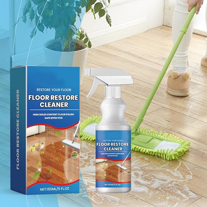 Natural Micro-Molecularized Floor Cleaner Spray, 5-in-1 Floor Restore & Polish Cleaner, Multi-Surface Floor Cleaning Spray for Wood, Tile, Marble & Laminate, 5 fl oz (1)