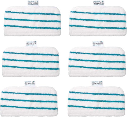 6 Pack Washable Mop Pads Replacements Compatible with Black + Decker Steam Mop (compares to SMP20). Fits: 1600 Series, HSMC1300FX HSMC1321 HSMC1361SGP BDH1855SM BDH1760SM BDH1765SM BDH1720SM BDH1725SM