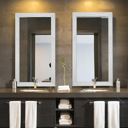 NeatiEase Flexible Molding Trim Wall Trim Self Adhesive, 16.4 Feet Peel and Stick Mirror Frame Border, Waterproof Bathroom Decor, Home Decor (White)