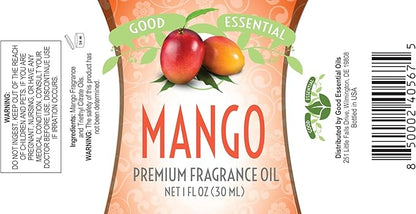 Good Essential Mango Fragrance Oil for Diffuser, Soap, Candles, Room Spray, Lotion & Body Butter - 1 fl oz (30 ml) - Mango Scent Oil