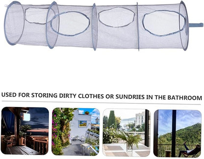 Foldable Mesh Laundry Drying Basket for Clothes Toys and Items Breathable Hanging Storage Organizer for Easy Drying and Space Saving