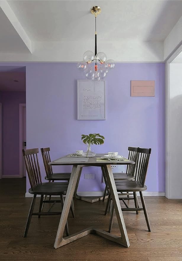 118"x17.7" Purple Wallpaper Solid Color Peel and Stick Wallpaper Purple Contact Paper Solid Color Self-Adhesive Removable Wall Paper for Wall Furniture Cabinet Covering Vinyl Rolls
