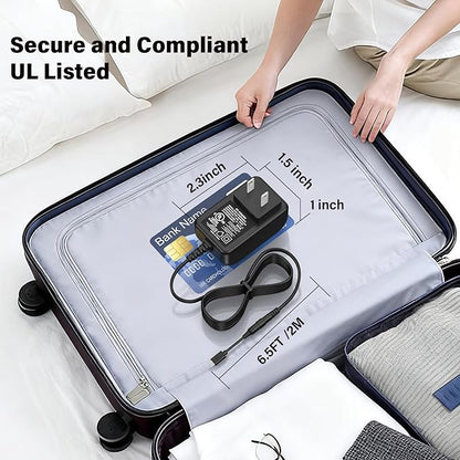 5V USB C Electric Spin Scrubber Charger Replacement Fit for YKYI, for Bomves Cordless Cleaning Brush, Power Cord AC Adapter for Keimi, for Leebein, for Highyes, for TUYU Power Shower Cleaner Scrubber