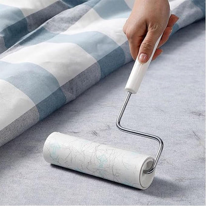 Lint Roller Refills 6.3 inch Great Value 8 pcs Extra Sticky Lint Remover Refills for Pet Hair Clothes Floor 6.3 in Long,1.5 in Diameter Lint Roller Replacement Refills（8 Refills of 480 Sheets Total）