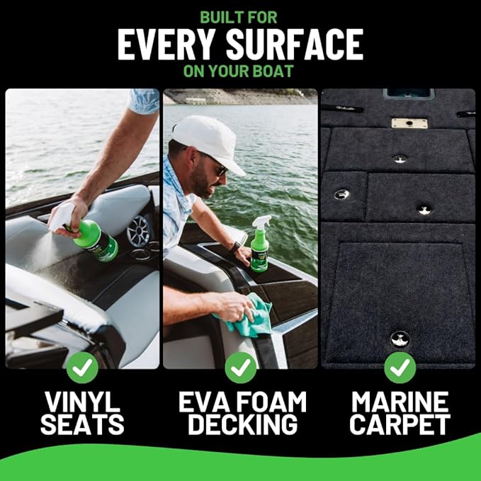 Hula Multi-Surface Cleaner — EVA Foam, Vinyl and Carpet, 32 oz — Boat Deck, Sea Deck and Marine Interior Cleaner, Biodegradable, Made in USA