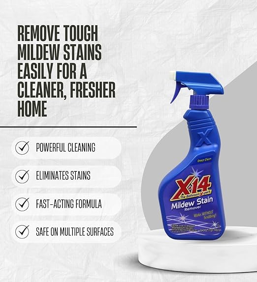 2x Malco X-14 Stain Remover 1 qt Bundle with Cleaning Gloves for Bathroom, Kitchen, and Hard Surface Stain Removal – Gift Set (3 Items)