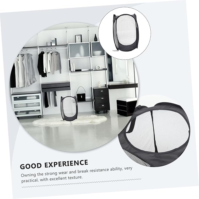 Holibanna Pop up Laundry Basket Collapsible Mesh Laundry Hamper Handles Space Saving Storage for Home