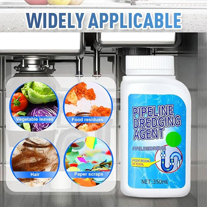 Powerful Pipe Dredging Agent, 2025 Upgraded Powerful Pipe Cleaners, Pipeline Dredging Agent, Kitchen Sink And Drain Cleaner for Kitchen, Bathroom (3 Pack)