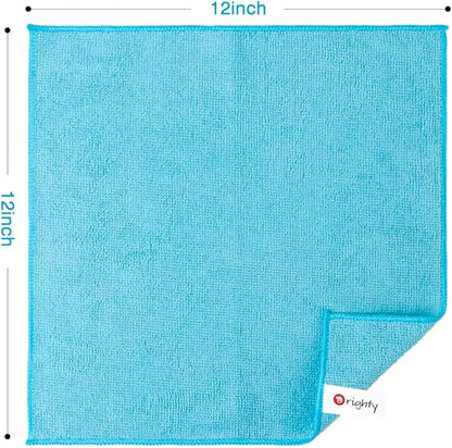 Orighty Microfiber Cleaning Cloth Pack of 120, Microfiber Towels for Cars, Highly Absorbent Car Cleaning Supplies, Lint Free Cloths Clean Rags for Car Care, House, Kitchen, 12x12 inch