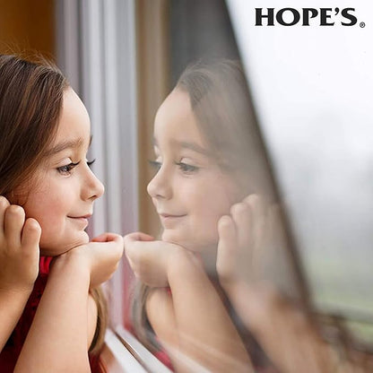 HOPE'S Perfect Glass Cleaner Spray, Streak-Free, Ammonia-Free Window, Mirror, Screen, and Shower Door Cleaner, Indoor and Outdoor Glass Surfaces, 32 Fl Oz, Pack of 1 With Microfiber Cloth