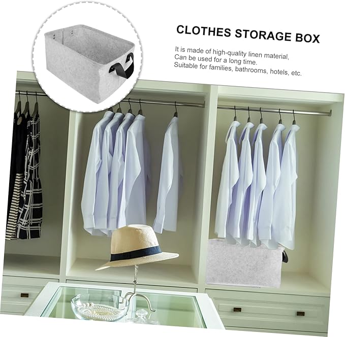 MAGICLULU Felt Storage Basket Wheels Lid Boys and Girls Toy Organizer Practical Laundry Basket for Pet Toys