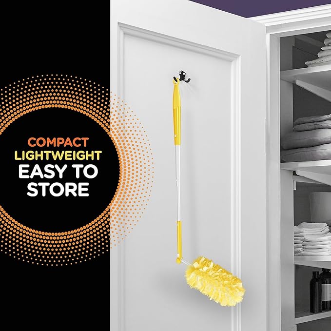 Swiffer Heavy Duty Dusters with Super Extender Handle, 6 Ft Handle, 1 Handle/4 Dusters, 4/Carton