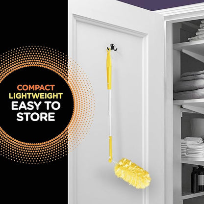 Swiffer Heavy Duty Dusters with Super Extender Handle, 6 Ft Handle, 1 Handle/4 Dusters, 4/Carton