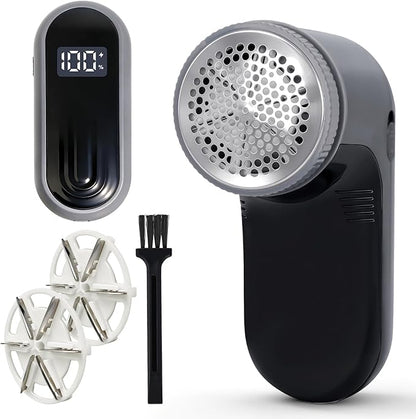 Killrose Fabric Shaver | Lint Remover with Digital Display, 6-Leaf Blade Electric Lint Shaver for Clothes, Sweaters, Furniture - 9000 RPM USB-C Rechargeable, Safe for All Fabrics