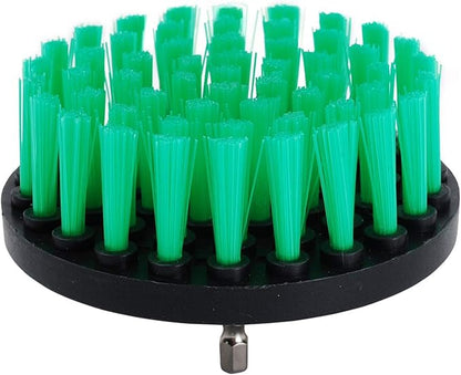 HIFROM Drill Brush - 4 inch Power Drill Attachment Medium Duty Scrubbing Stiffness Scrub Cleaning Brush for Bathroom Surfaces Tile Grout Showers Hard Water Stains Rust Mineral Marble Grout