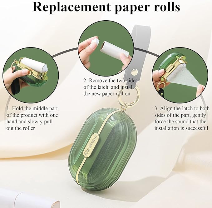 Lint Roller Refills, Extra Sticky Sheets for Travel Portable Mini Dog Cat Pet Hair Remover, Clothes Bag Dust Fuzz Fur Lint Remover, 9 Refills, 270 Sheets White