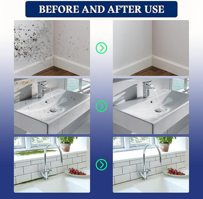 Jue Fish Quick-Acting Foaming Stain Remover Spray Cleaner Foam, All Purpose Household Cleaner Spray,Suitable for Walls,Tiles, Floors, Sinks, Bathtubs and Toilets(2 Pcs)