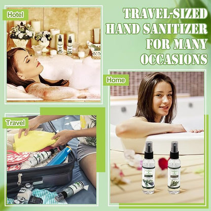 Frienda 6 Pack Eucalyptus Shower Spray with Essential Oils Portable Travel Eucalyptus Blends Mist Spray for Spa and Sauna Steam Room Aromatherapy for Women Teacher Staff Employee Thank You Gifts 2oz