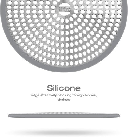 LEKEYE Shower Drain Hair Catcher/Strainer/Stainless Steel and Silicone