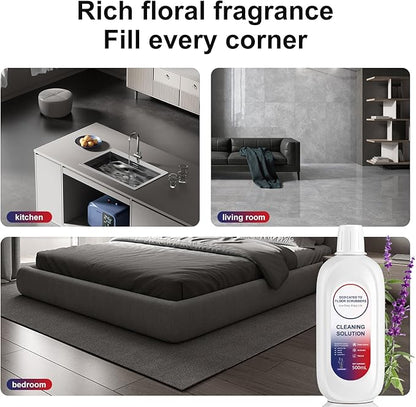 Floor Cleaning Solution Compatible With Tineco, Deep Cleans for Multiple Hard Floors, Suitable With All Robot Vacuums with Mopping and Cordless Wet/Dry Vacuum Mop Cleaner (New Lavender 1 Bottle)