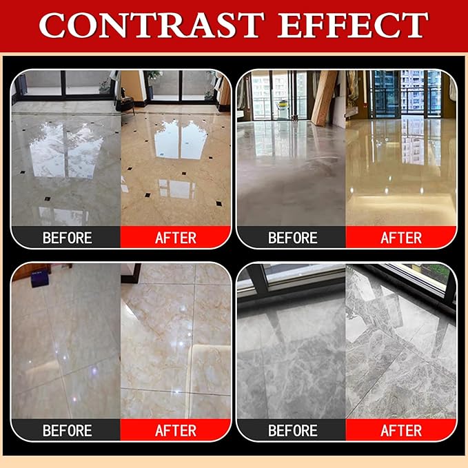 Professional Marble Polish, Polishing Kit, Marble & Granite Polishing Liquid – Restores Shine, Safe for Quartz, Travertine, Tile – High-Gloss Finish, Long-Lasting Protection (2.2LB)