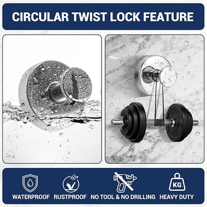 Suction Cup Hooks for Shower,No Drill Towel Hooks for Bathroom Wall, Kitchen, Glass, Mirror, Tile - Ideal for Hanging Towels, Robes, and Loofahs (Mirror-2pcs)