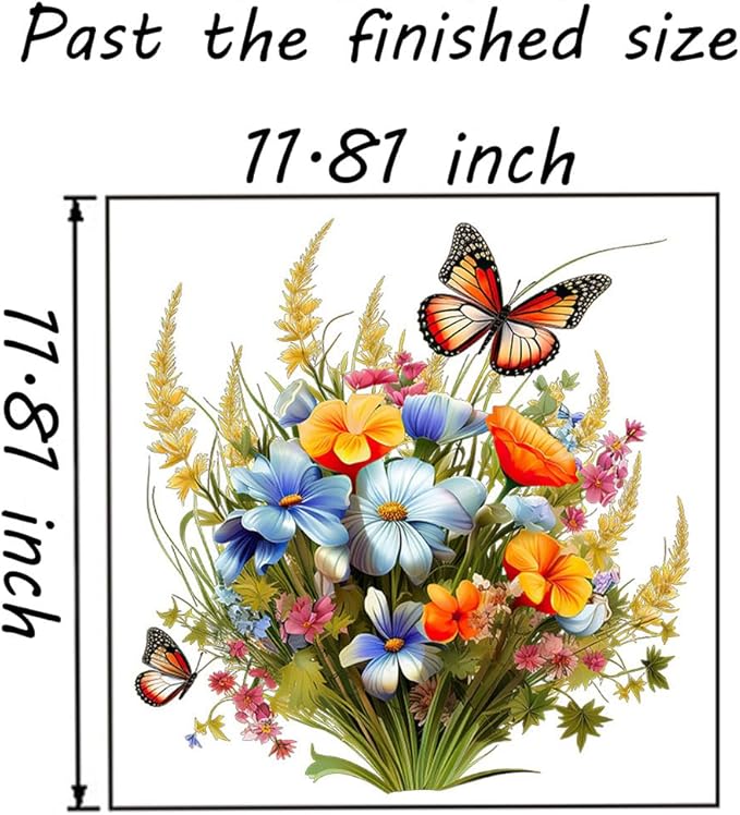 Toilet Stickers Bathroom Wall Decor Flowers Green Plant Butterflies Vinyl Sticker Wall Decals Peel and Stick Wall Stickers for Living Room Bedroom, Bathroom Self-Adhesive Toilet Seat Decals Decor
